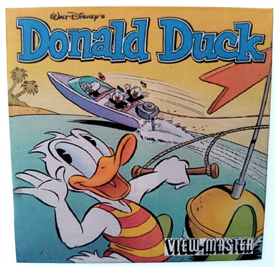 VIEW-MASTER 3D REEL   DONALD DUCK   Et la Soucoupe Volante! Disney Stereo B5252F