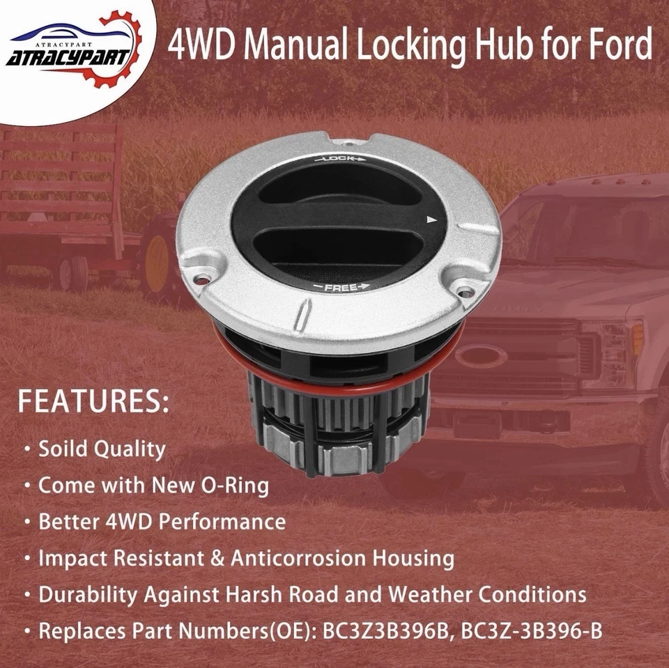 Buje de bloqueo automático delantero para Ford F-250 F-350 F-450 F-550 Super Duty 6,2 L 6,7 L Foto 2 de 4