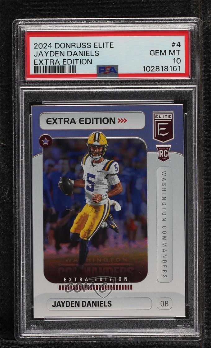 2024 Panini Donruss Elite Extra Edition Jayden Daniels #4 PSA 10 GEM MT 0s2