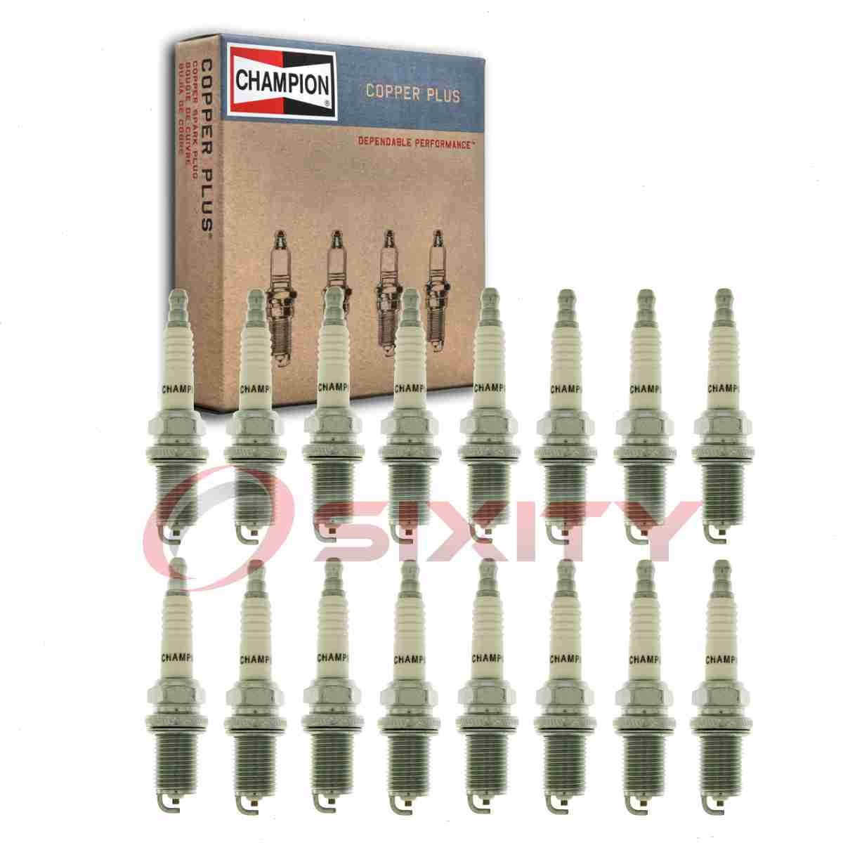 16 pc Champion Copper Plus Spark Plugs for 2003-2006 Mercedes-Benz CLK55 AMG au