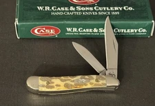 🔥 2006 Case XX 6220 Leopard Print Bone Handle Peanut Pocket Knife Very RARE