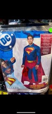 Adult Superman Costume Size L Worn Once Fancy Dress Party Outfit Suit Cape Sexy