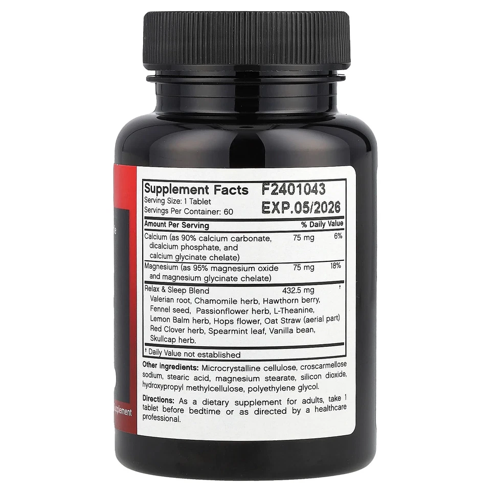 Relax & Sleep® con L-teanina, 60 comprimidos vegetarianos Foto 2 de 2