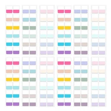  30 Sheets Page Tabs: Portable Sticky Index Tabs - Multi-Colored Marker Stickers