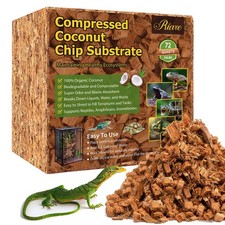 Coconut Chip Substrate 10LB for Reptiles - Ideal Bedding for Snakes Lizards