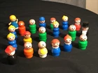 Vintage Fisher Price Little People Mixed Plastic Figures Lot Of 20