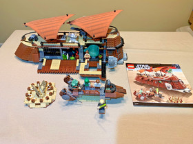 LEGO Star Wars Jabba's Sail Barge (6210) complete with minifigs and instructions