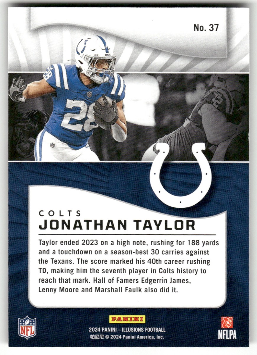 PANINI NFLカード GOLD STANDARD JONATHAN TAYLOR INDIANAPOLIS COLTS 31/49 #281 送料無料 中古 IT1 2022 Panini Contenders - Winning Ticket Jonathan Taylor #WT