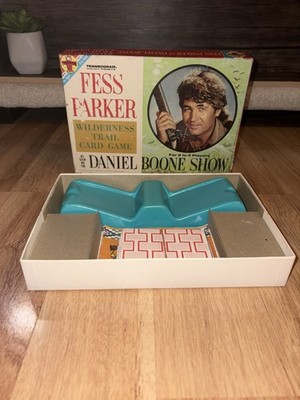 VTG RARE 1964 FESS PARKER-DANIEL BOONE SHOW WILDERNESS TRAIL CARD GAME USED GOOD