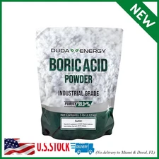 Duda Energy - borp5f borp5 Fine Powder Boric Acid H3BO3 99, 5 lb.