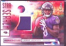 2018 Panini Rookies & Stars #SS-12 Lamar Jackson Star Search Relics