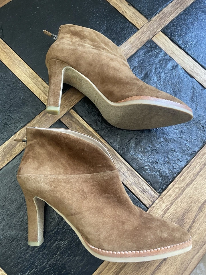 Botas de tacón de gamuza tostadas Lola Cruz para mujer talla UE 40 Foto 2 de 4