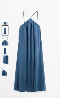 Massimo Dutti Blue Dress Size S