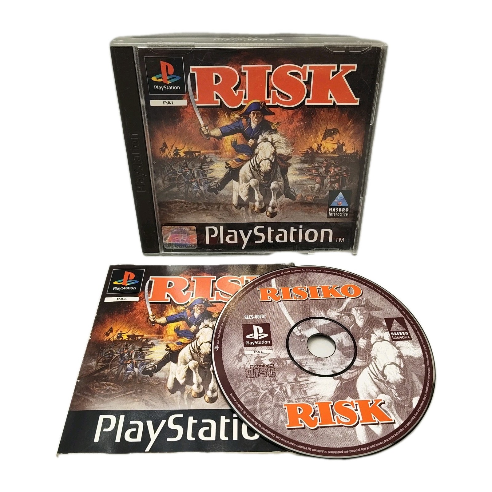 Risk PS1 PlayStation 1 Game w Manual