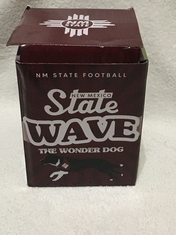 NMSU New Mexico State Football Wave The Wonder Dog Statue Resin Border Collie