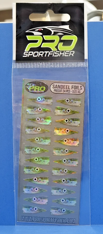 Pro SANDEEL Foils XS silver 24 Stück PRO Sportfisher Sandaal Folien 24 Stück XS - Bild 2 von 4