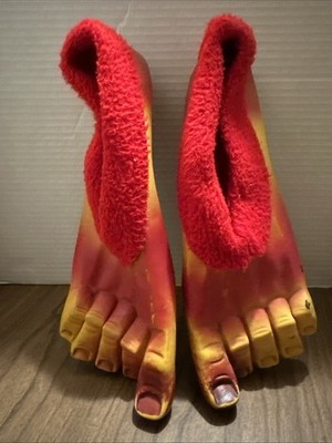 Jackie Kannons 1960s Krazy Feet Halloween Slippers Creepy Costume Cosplay Shoes