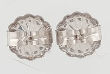 Natural Round Brilliant Cut Diamond Stud Earrings 1.5 ct 14k White Gold Rtl $5K