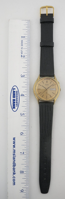 Vintage Seiko Gold-Tone Alarm Analog Quartz Watch - 7223-6040