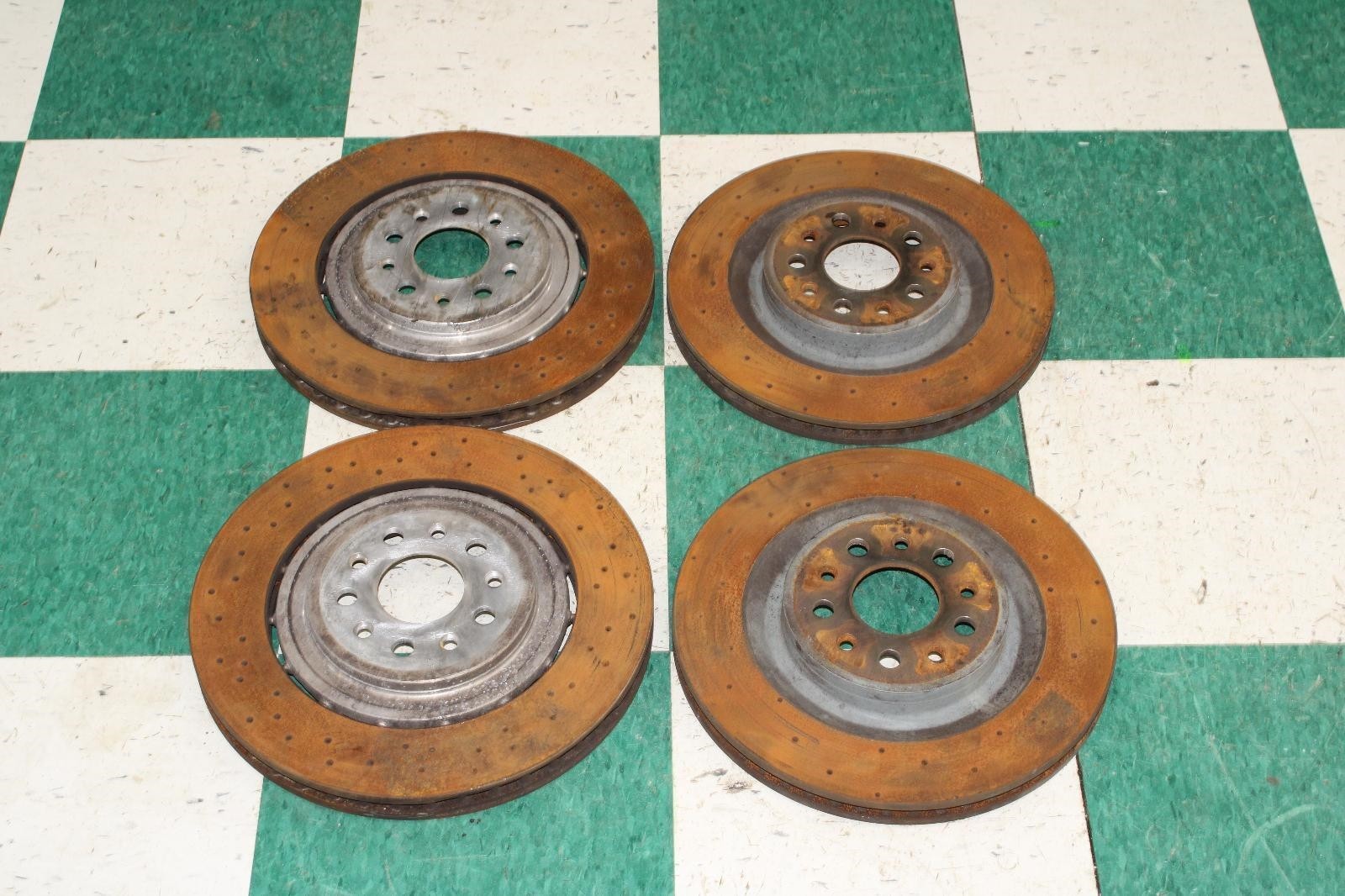 14-20 Ghibli Front Rear Driver LH Passenger RH Brake Rotors Set 4x OEM Factory