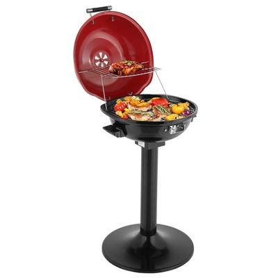 Electric BBQ Grill W/ Stand,Portable Double Layer Indoor/Outdoor Electric Grill