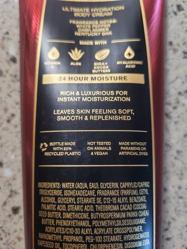 2 Bath & Body Mens Collection Bourbon Ultimate Hydration Body Cream Lotion 8 Oz - Picture 5 of 6