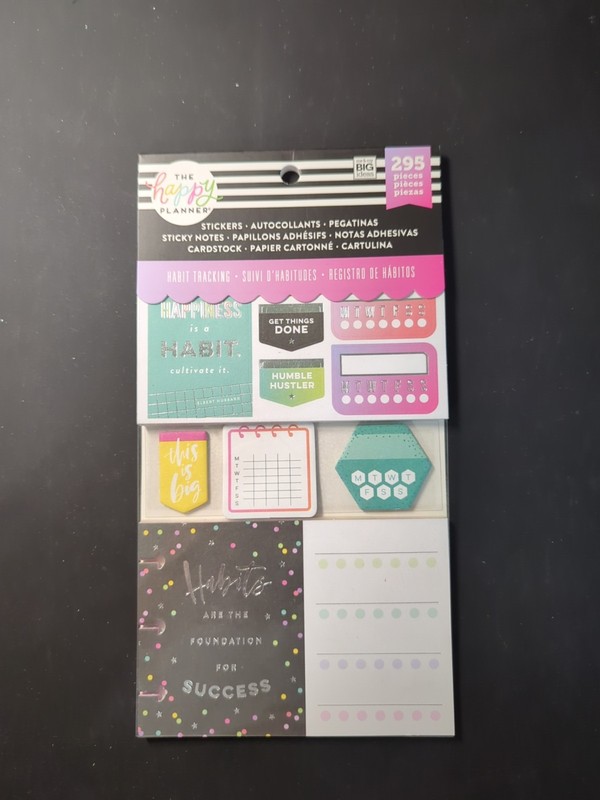 Happy Planner Habit Tracking Stickers Sticky Notes Cardstock 295 Pieces Tracker