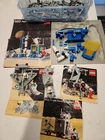 Vintage Lego Space Lot 483 442 462 452 instructions minifigs Moon crater plate