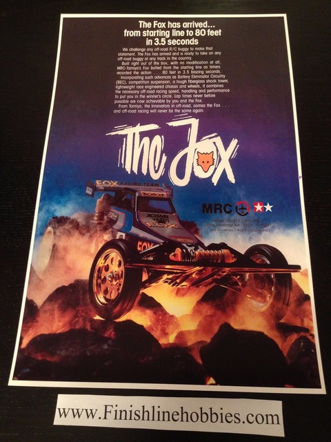 Vintage Tamiya Fox Astute Avante Frog S10 Lunch Box Wild Willy Brat Posters LOOK