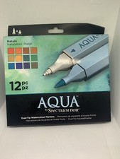 Image of Spectrum Noir Illustrator Pens - Aqua 12 Pack