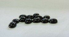 12pc Lot Of 14mm x 10mm Oval Black Brown Onyx Cabochon Stones
