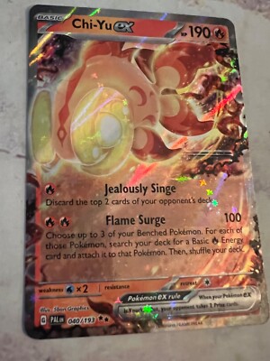 Chi-Yu ex 40/193 Sv02: Paldea Evolved Holo Pokemon TCG NM