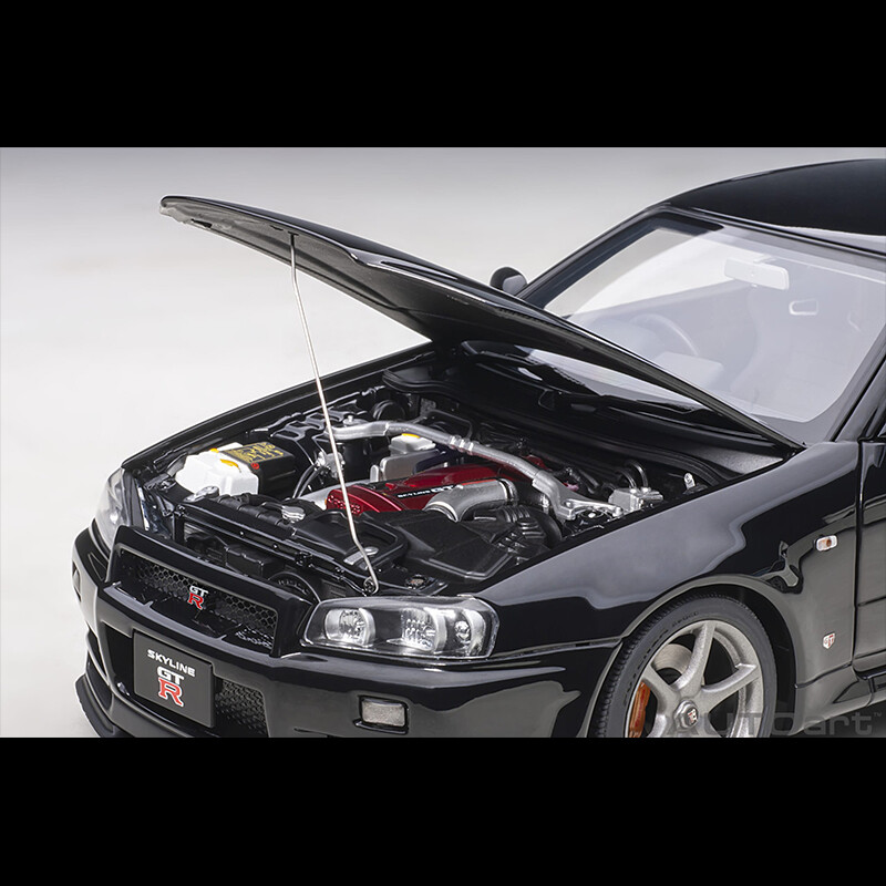 AUTOart 1:18 Nissan Skyline GTR R34 V-Spec II Schwarz