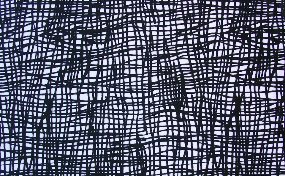 MENS Swim Brief Swimsuit in Regular or Low Rise in Black and White Scribbles - Image 3 of 4