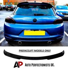 For VW Scirocco TSI TDI R Gloss Black Rear Roof Spoiler Boot Wing Kit 2008-2014