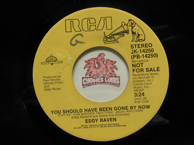 Eddy Raven: You Should Have Been Gone By Now / Same, 45 RPM VG+ (J1)