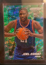 Joel Embiid 2014-15 Prizm ~GEM CLEAN ??~ Green Mojo Photo Var. Rookie #18/25 HOT