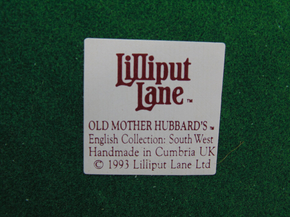 Vtg 1993 Lilliput Lane Old Mother Hubbard's English Vtg 1993 Lilliput Lane Old Mother Hubbard's English