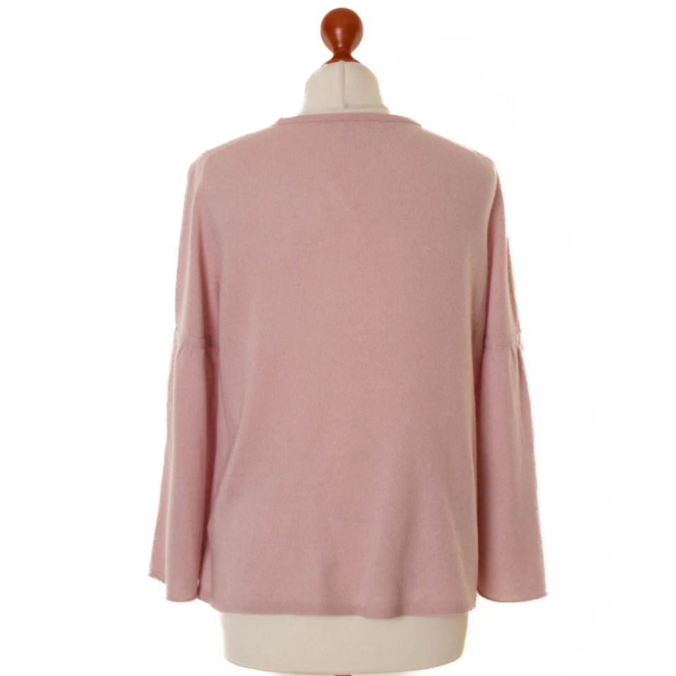 Pull femme rose cachemire brillant 100 % cachemire taille S 12154 - Photo 4/4
