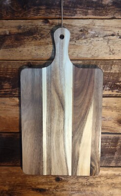   Charcuterie Board Arcadia Wood Reversible Cutting Board Serving Tray w/Handle
