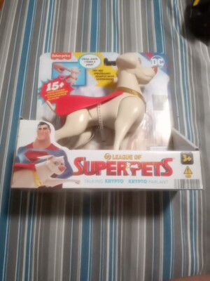 Fisher-Price DC League of Super-Pets Talking Krypto Figure poseable 6-inch Toy