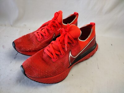 Nike React Infinity Run Flyknit Shoes Mens Sz 11.5 CD4371-600 Bright Crimson Red
