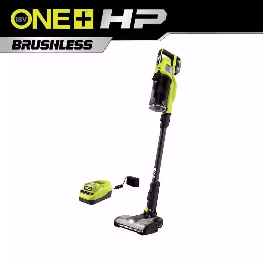 RYOBI ONE HP 18V Brushless Cordless Pet Stick Vacuum Cleaner Kit