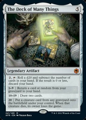 mtg adventures in the forgotten realms card list price MTG The Deck of Many Things NM-Mint Adventures in the Forgotten Realms