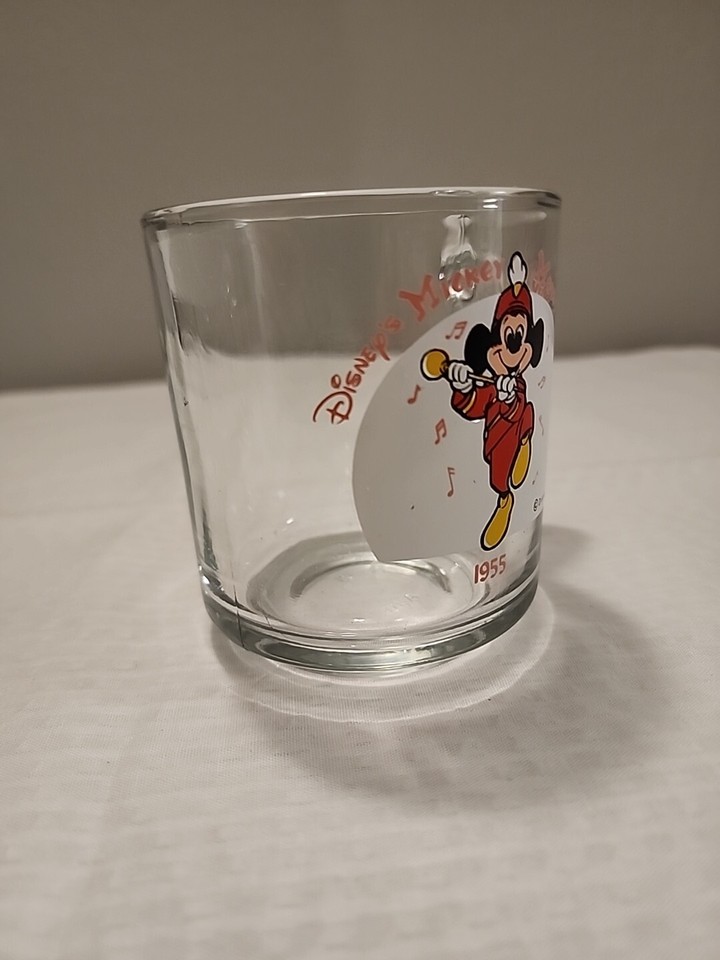 VINTAGE Disney Mickey Mouse Club Glass Mug, 1955 Anchor Hocking Walt Disney Cup eBay
