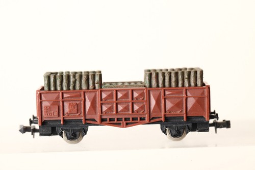 Lima Spur N  Offener Güterwagen  mit Holzladung  DB 385 003   (278781) #81# | Zustand: Gebraucht