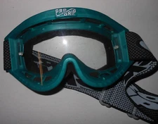 NOS Pro Grip Race Passion Racing Design Clear Goggles Green