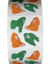 400 Gorilla Stickers in roll of 100 modules (2" x 2"), each sticker 1", RFZ1302