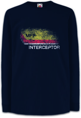 INTER I MAIN FORCE PATROL LOGO Kinder Langarm T-Shirt Miller Fury Mad Road Max