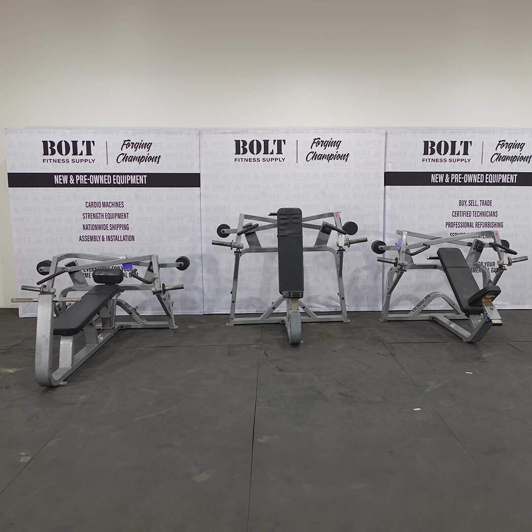 Precor | 3 piece Plate Loaded FLT set | Incline, Bench, and Shoulder